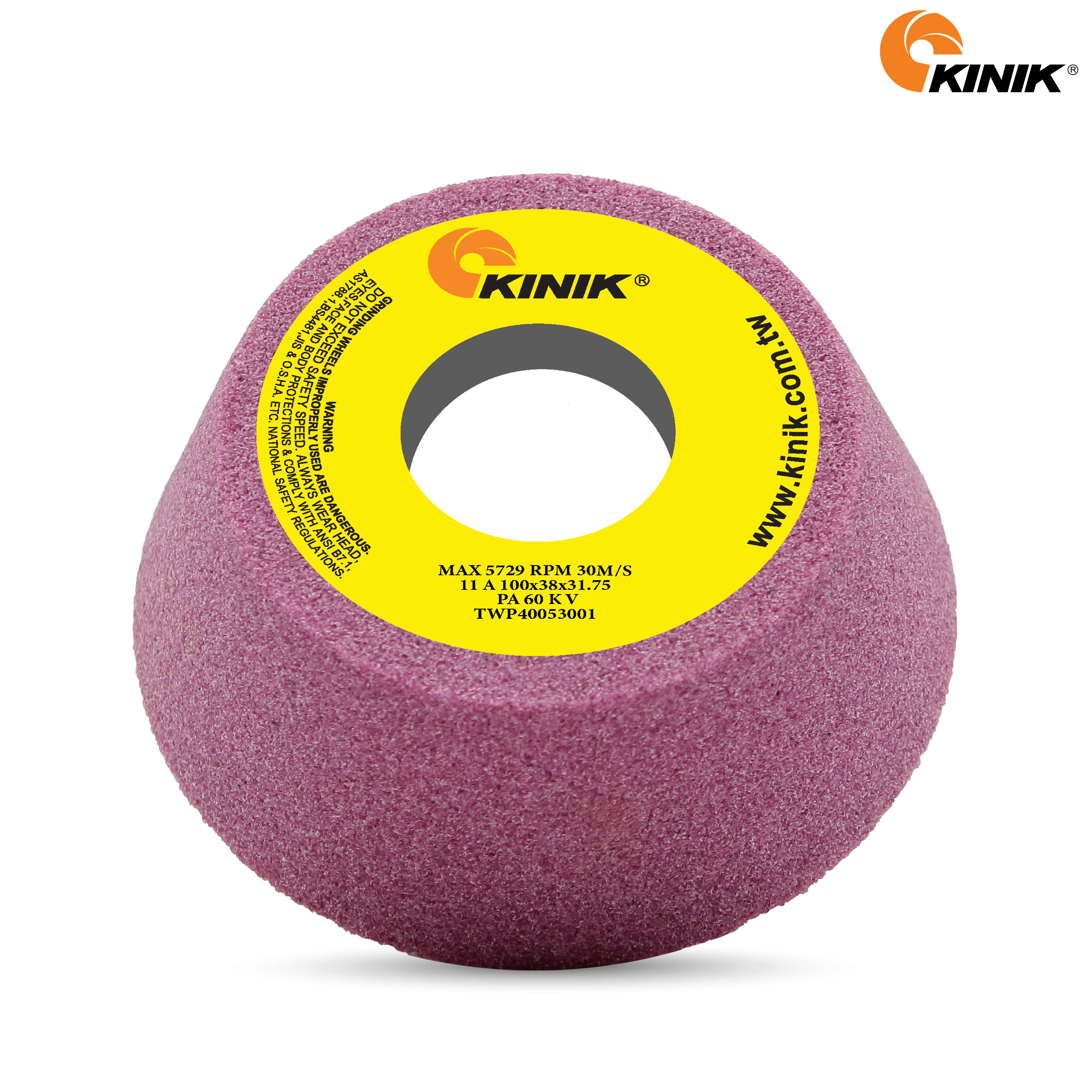 หินถ้วยเทเปอร์ KINIK PA60KV11A 100x38x31.75 mm.