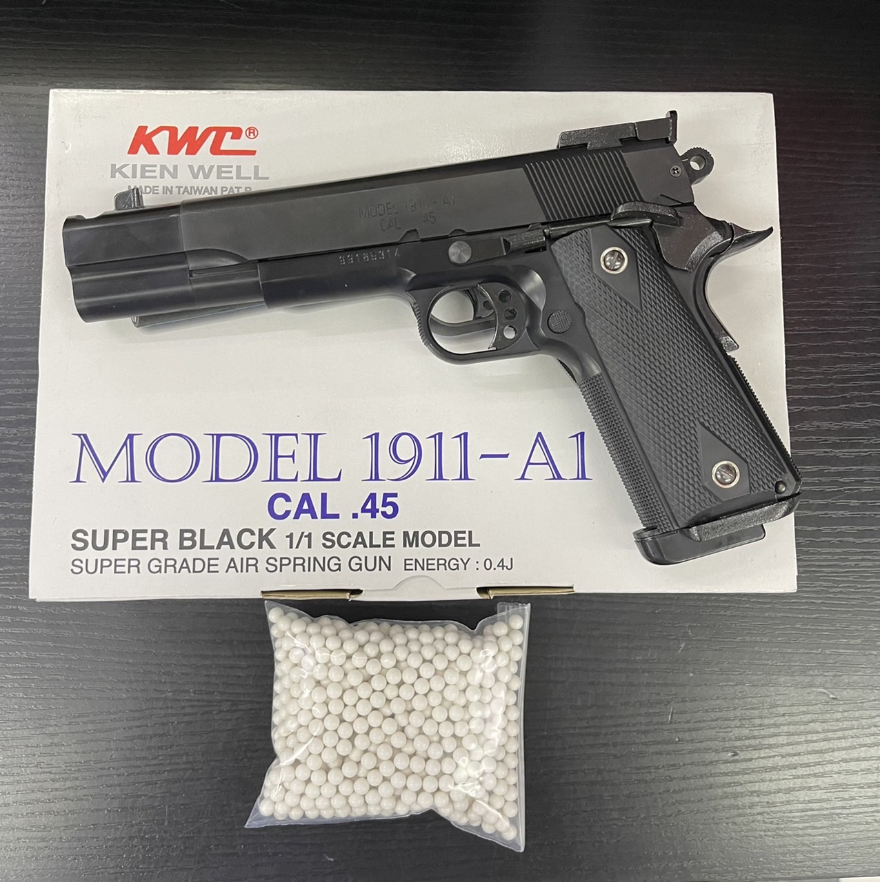 ปืนอัดลมสปริง M1911A1 Comp KWC