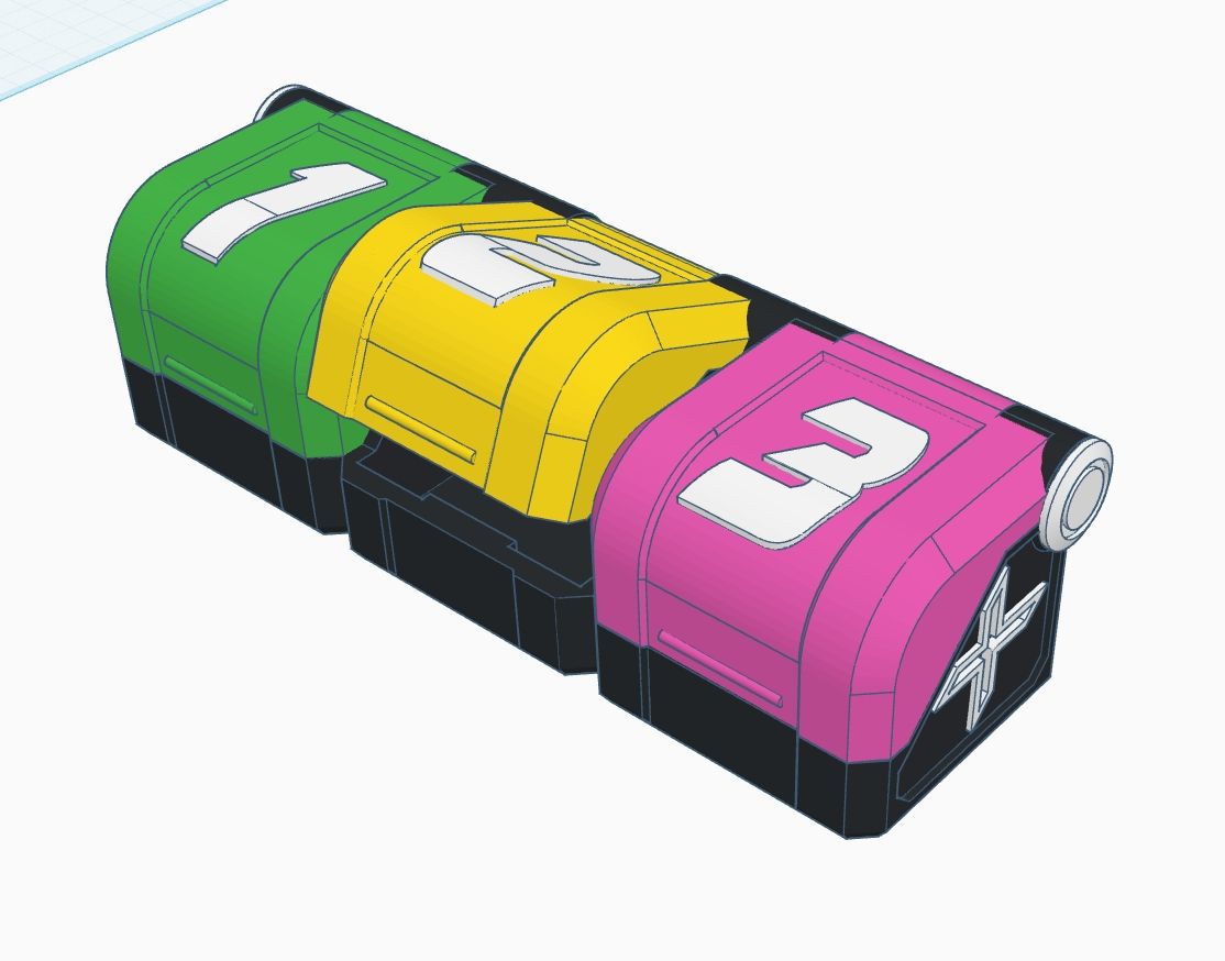 กล่อง 3on3 Deck Case : "Custom X" ผลิตจากพลาสติก PLA 3D Print ด้วยเครื่องที่ทันสมัยที่สุด สามารถเลือกสีได้ ฝาปิดแม่เหล็ก แยกช่องอิสระ