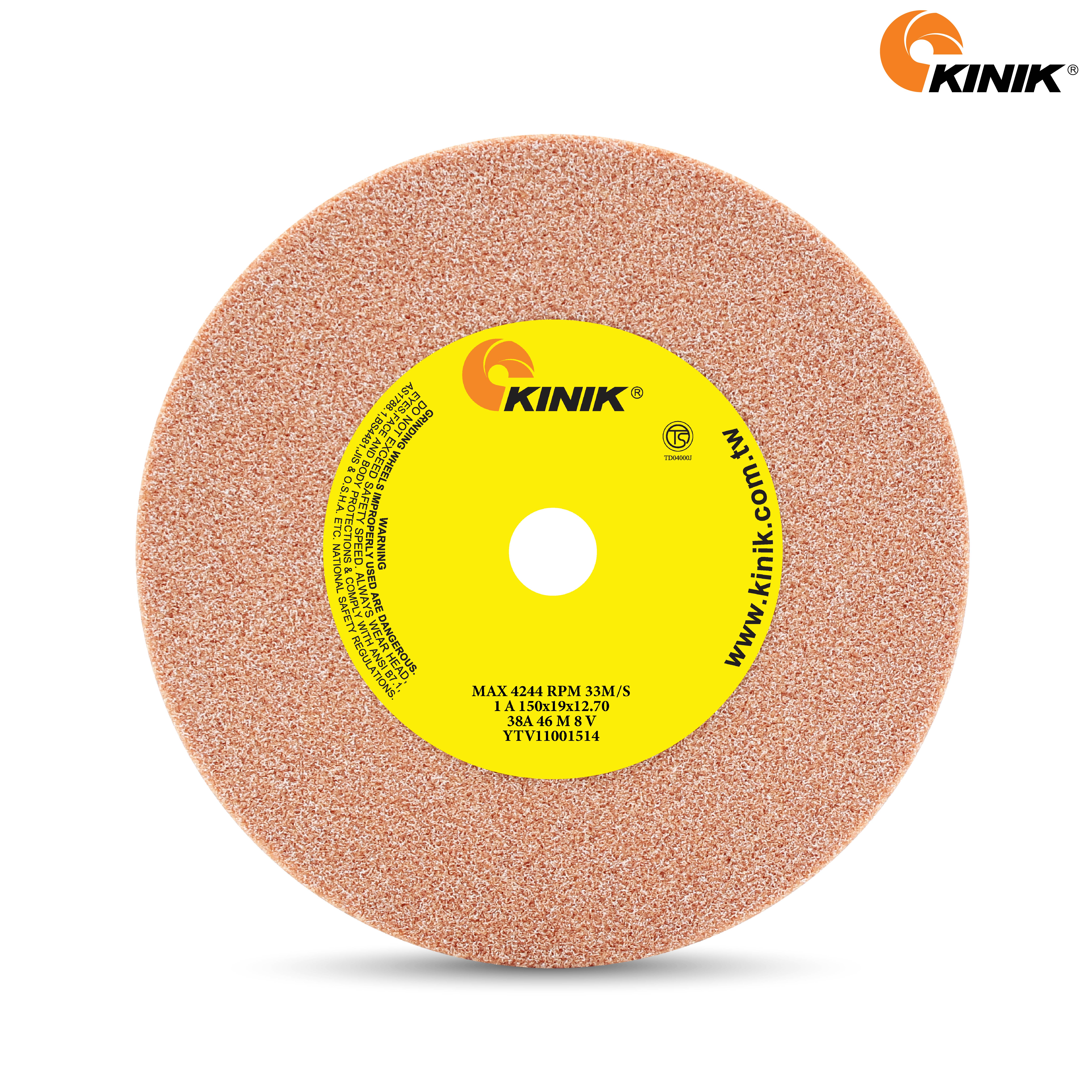 หินเจียร KINIK 38A46M8V1A 150x19x12.70 mm.