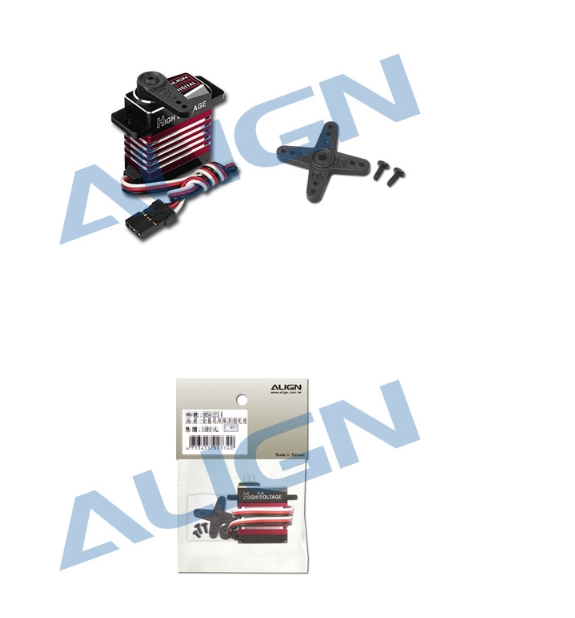 Align DS450M เคสอลู digital Servo เซอร์โว ยกพิท ฮอ 450