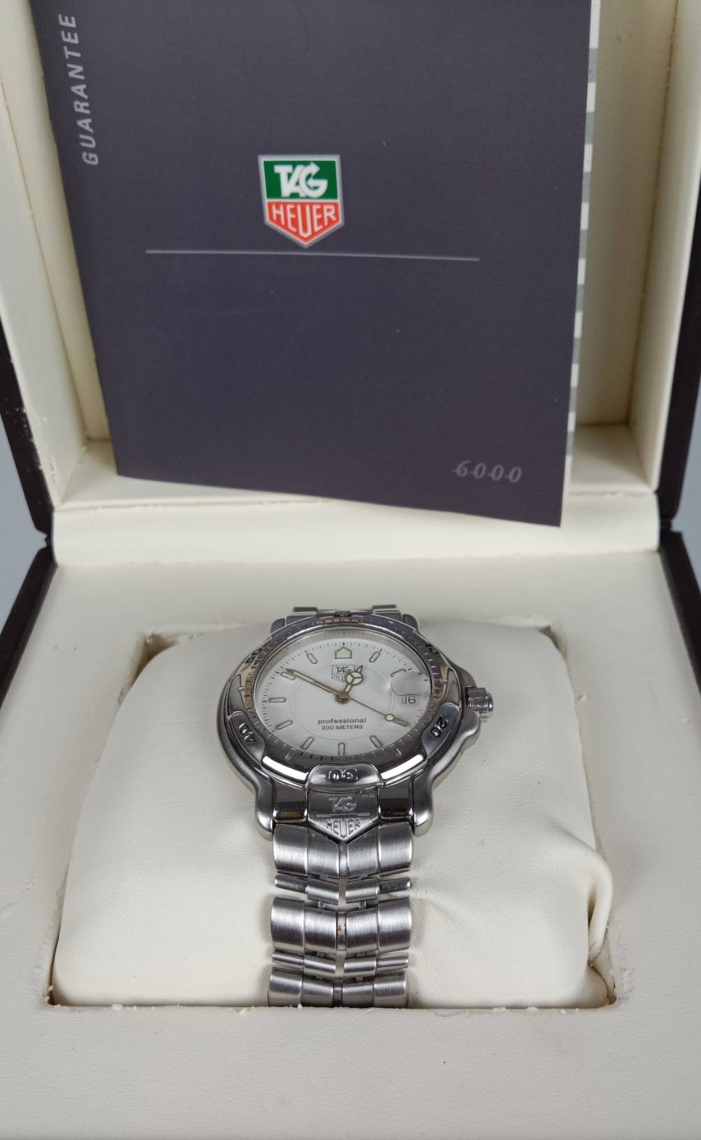30.TAG HEUER S6000 Professional Men size ระบบ Quartz หน้าปัด 36 mm พร้อมกล่องแท้+คู่มือ