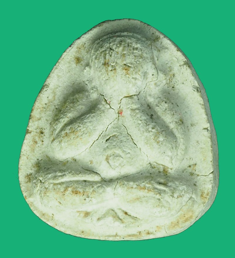 A5762 พระปิดตาหลังยันต์ หลวงพ่อแก้ว วัดช่องลม สมุทรสาคร เนื้อผง 79