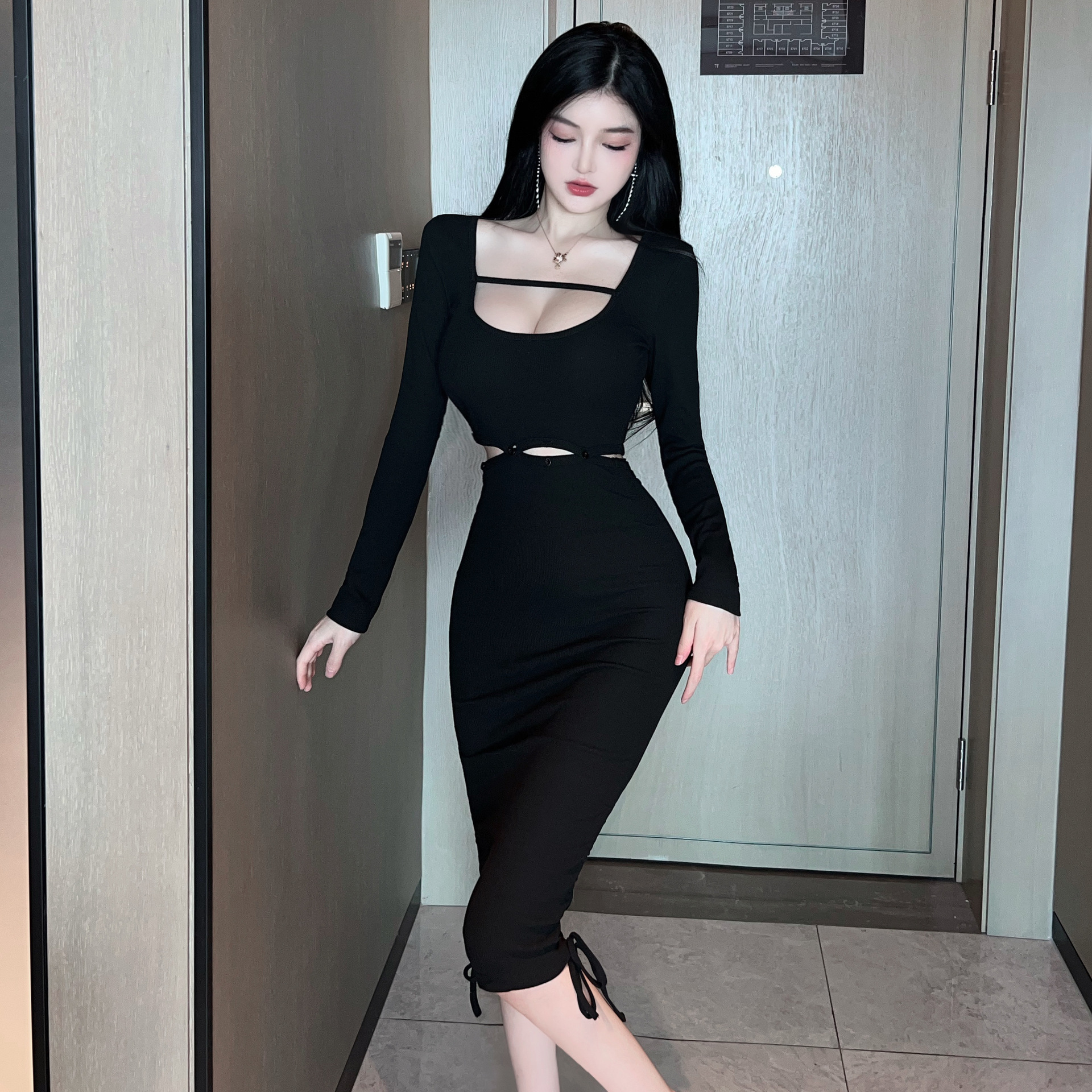 ชุดเซท เสื้อแขนยาว+กระโปรง X5456-P