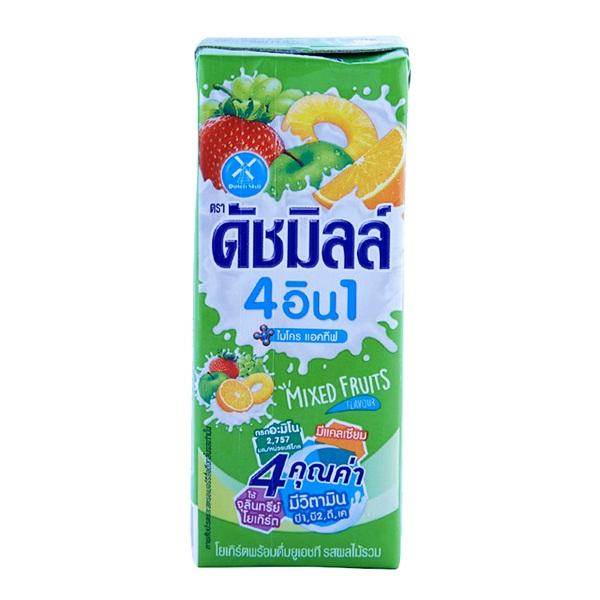 8851717040030 โยเกิร์ตพร้อมดื่ม ยูเอชที ตรา ดัชมิลล์ รสผลไม้รวม 180 มล.