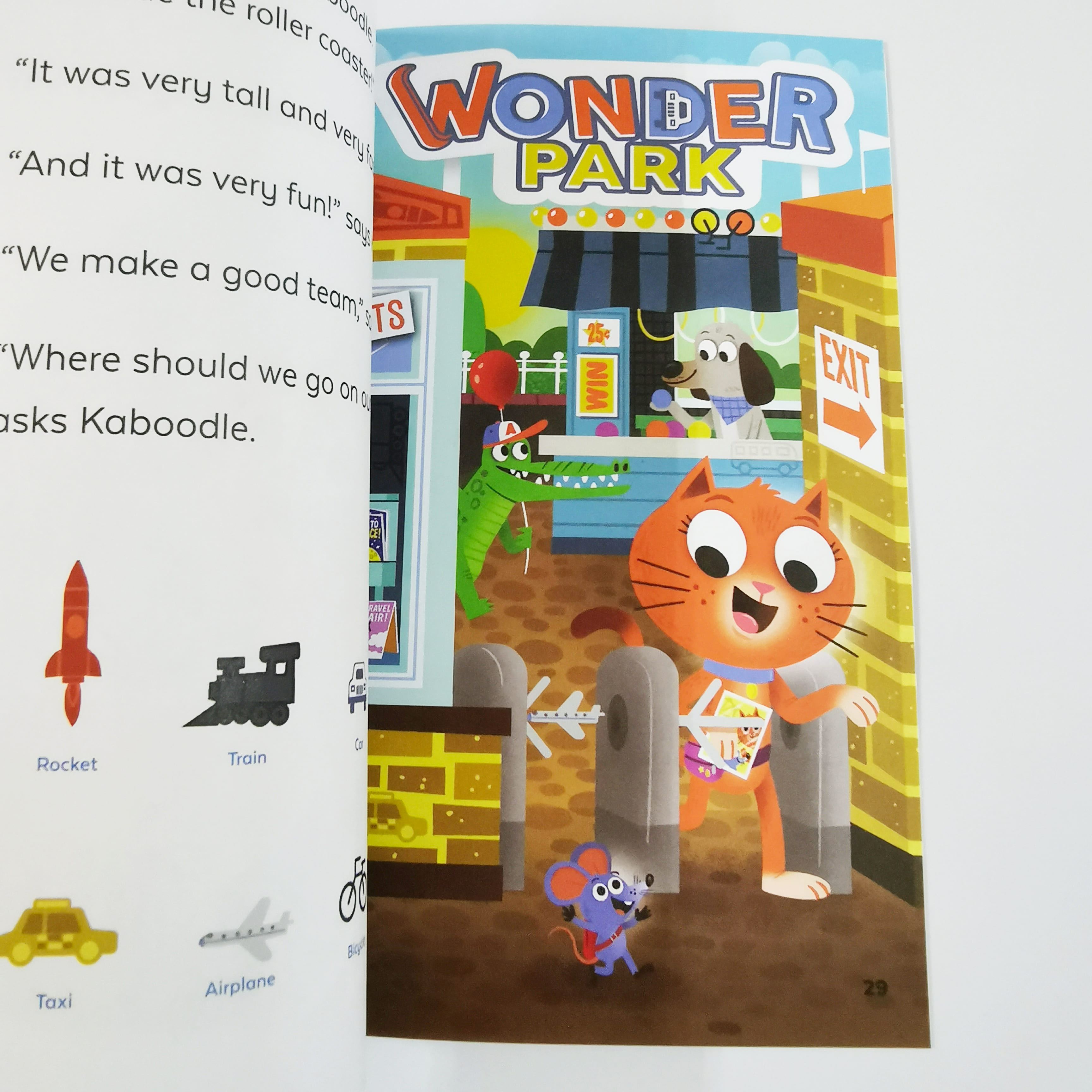 Kit and Kaboodle Ride a Roller Coaster