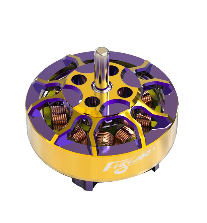 Flywoo ROBO 1202.5 11500kv FPV Motor Gold/Purple (New Version) 1ชุด 4ตัว