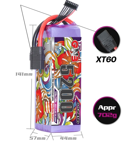 GNB 6s 5000mah - 10000mah 100C 50C 60C 110C 120C Gaoneng แบต LiPo Battery
