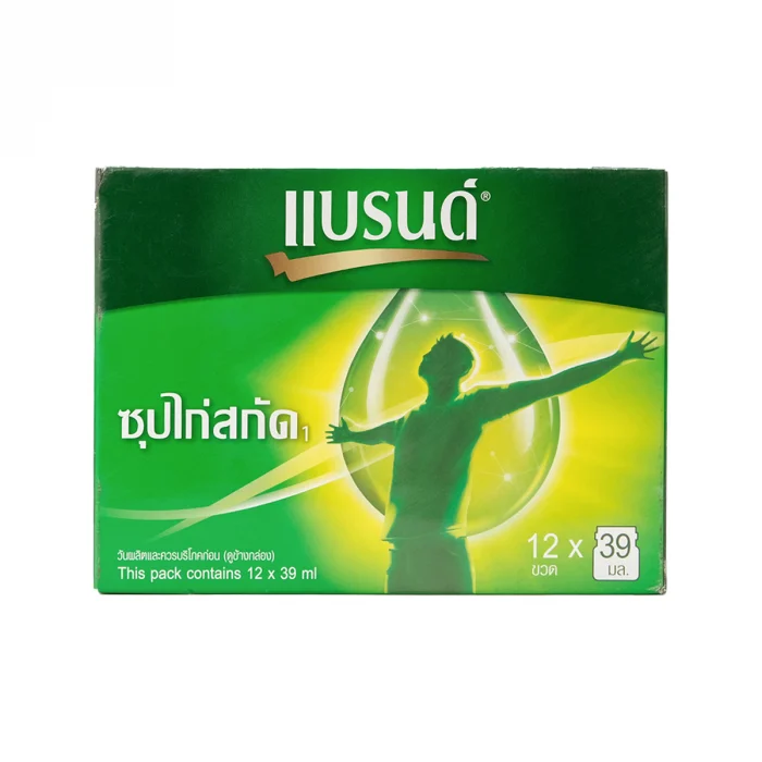 8852001113546 39mlแบรนด์ซุปไก่เขียวเล็ก(แพค12ขวด)