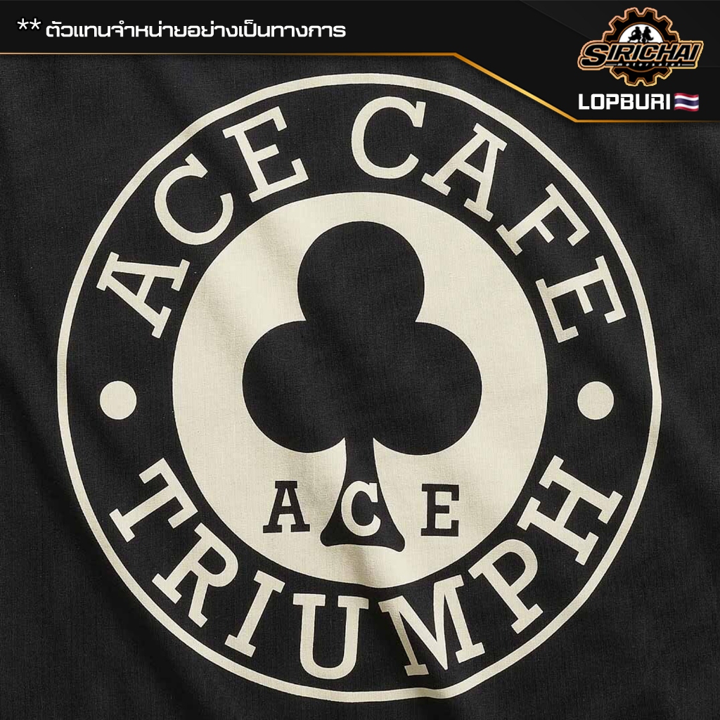 Triumph x Ace Cafe POCKET TEE IN BLACK