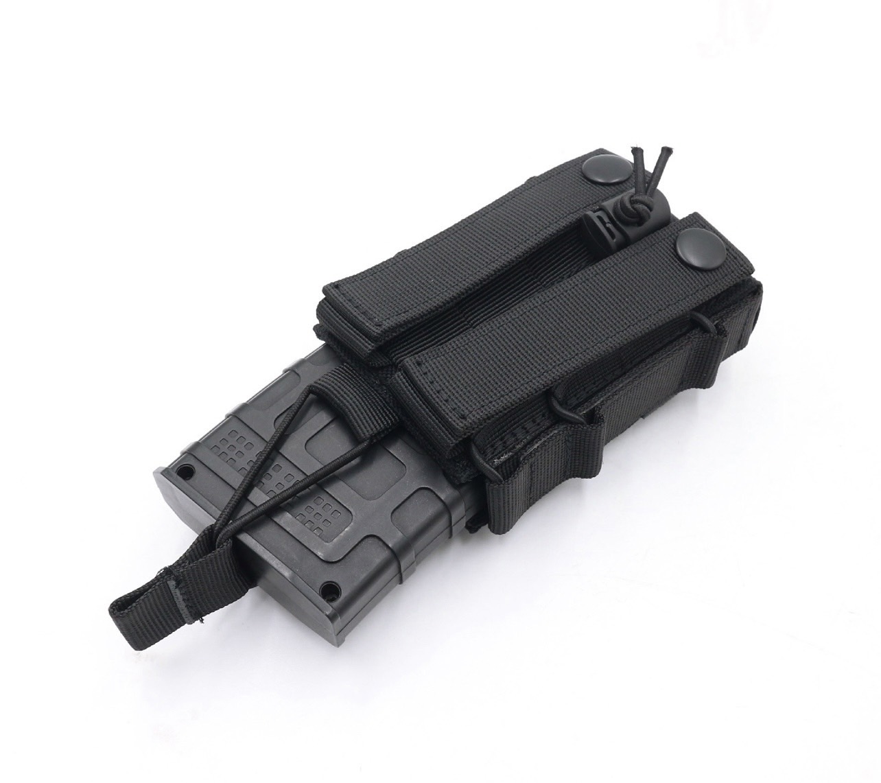 ซองผ้าแม็กกาซีนเดี่ยว มีสายรัด Shock cord ปรับแน่นได้