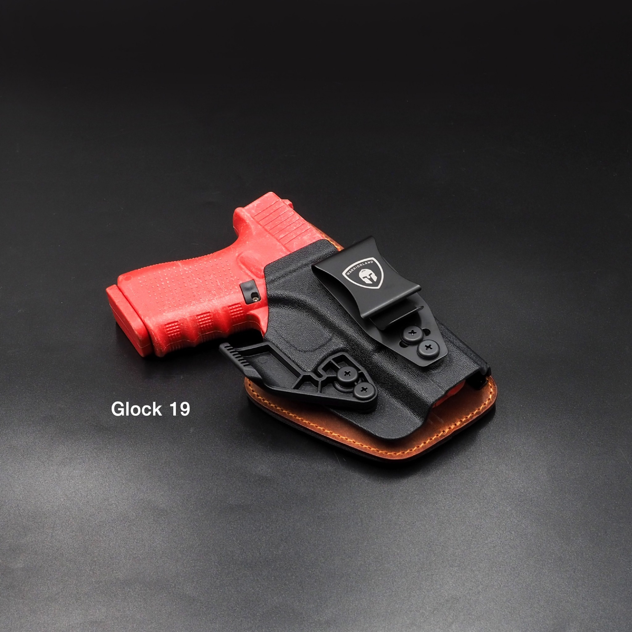 ซองพกใน Kydex + หนัง G19/G17 (WARRIORLAND) ดำ