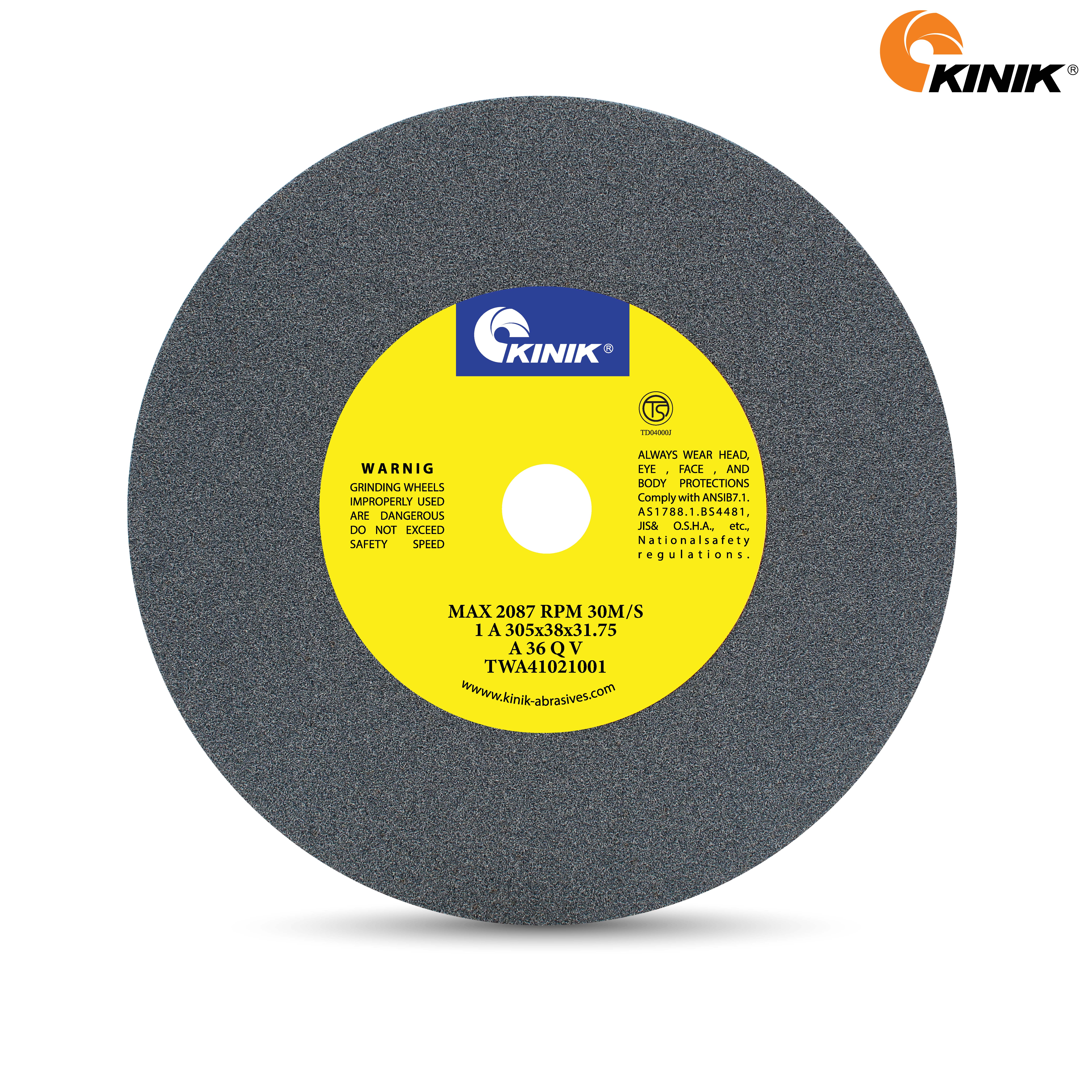 หินเจียร KINIK A36QV1A 305x38x31.75 m.m.