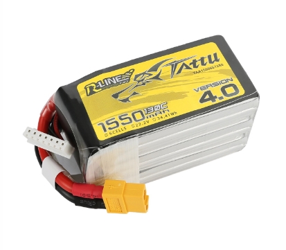 Tattu R-Line 6S V4 V5 130C 150C 1050 1200 1300 1400 1550mAh ที่สุดของแบตโดรน แรง อึด ทน