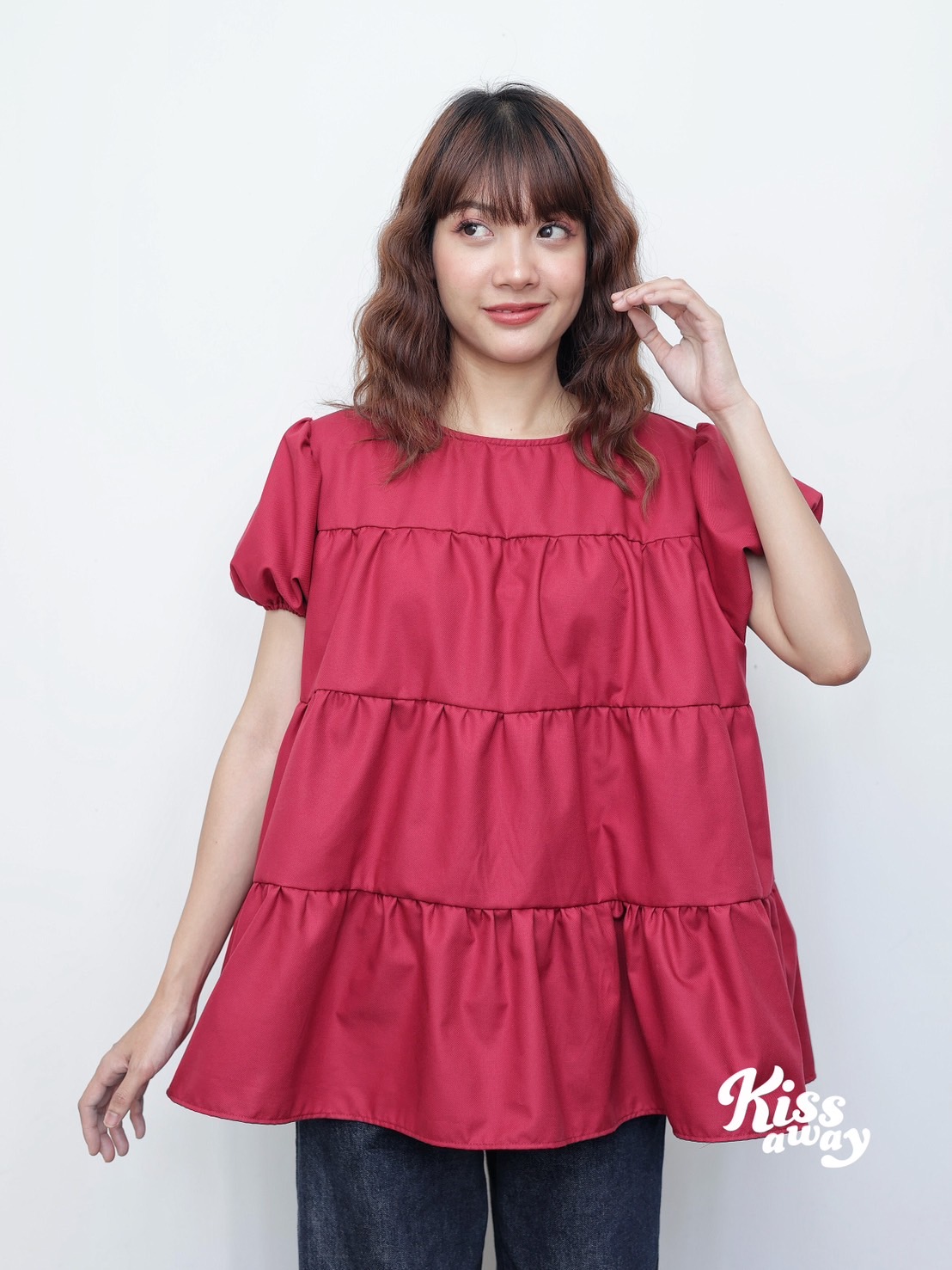 Yuka เสื้อทรงโอเวอร์ไซต์ แขนตุ๊กตาผ้า ใส่สบาย ใส่ได้ทุกวันทุกโอกาสเดินเล่นชิลล์ๆ ก็เอาอยู่ สำเนา (SKU.306)