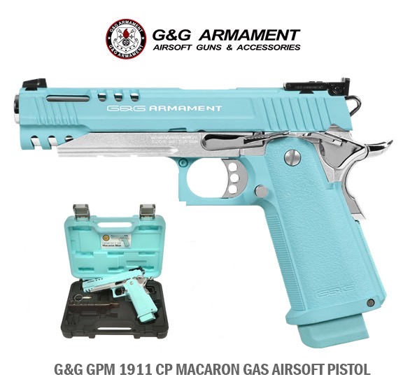 GPM 1911 CP MACARON Blue GAS - G&G