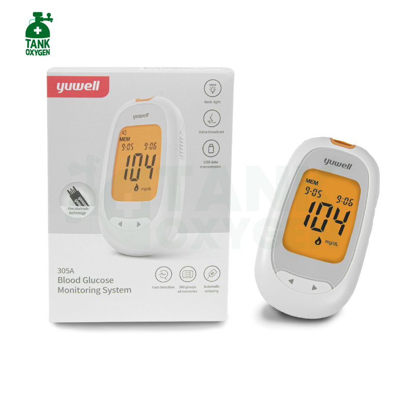 เครื่องตรวจวัดระดับน้ำตาลในเลือด YUWELL Blood Glucose Monitoring System รุ่น 305A