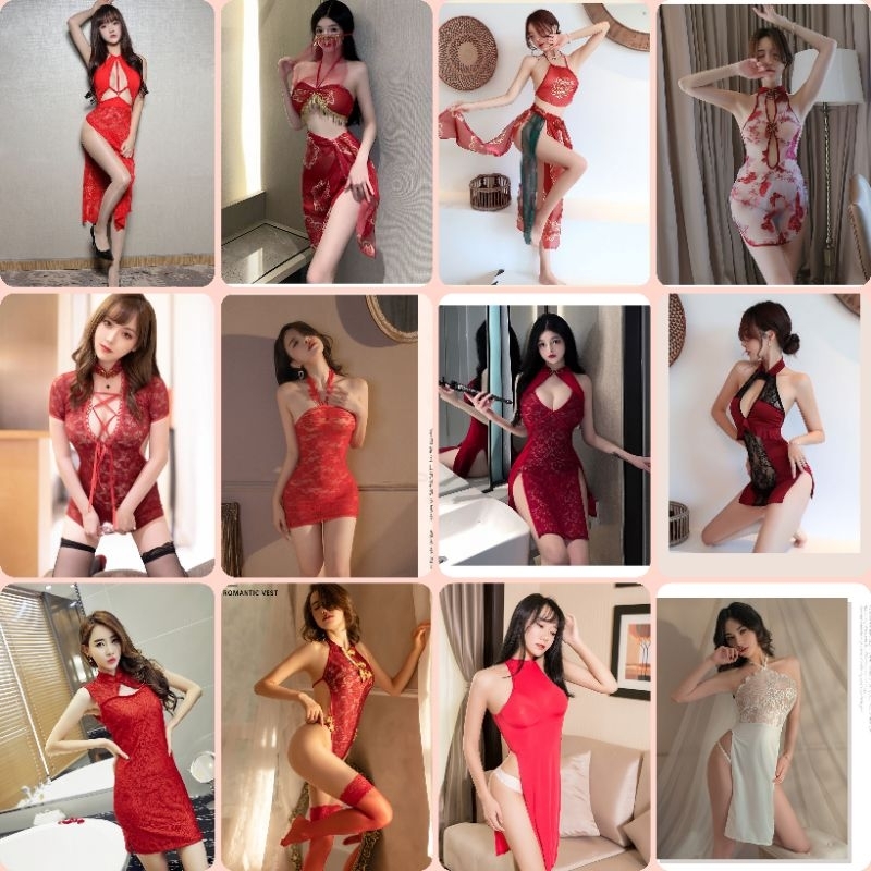 ชุดคอสเพลย์ ชุดจีน กี่เพ้า ตรุษจีน อาหมวย ชุดเจ้าสาว / Cheongsam / Chinese / Cosplay