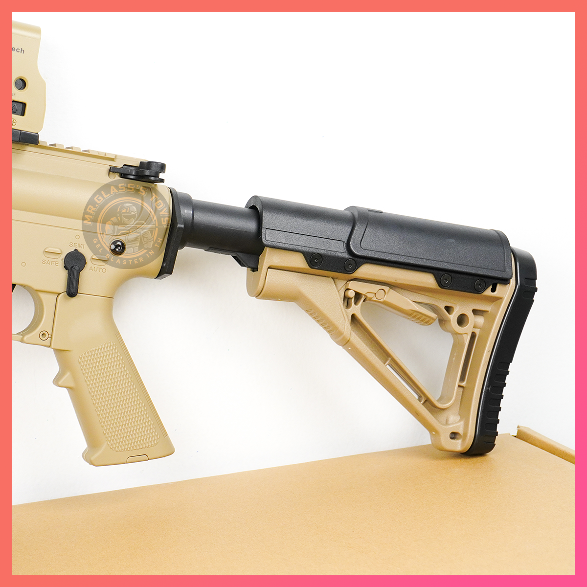 (44SAL)M4A1 (Bohan) สีทราย เฟืองเหล็ก 260FPS+ ยิงรัวได้ ยิงSEMI(ทีละนัด)ได้