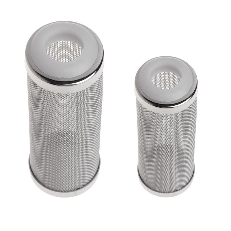 ตะแกรงกันลูกกุ้ง ลูกปลา (ผลิตจากแสตนเลสแท้ ไม่เป็นสนิม สำหรับสวมกับปั๊มน้ำ ท่อดูดน้ำ กรองแขวน กรองนอกตู้)