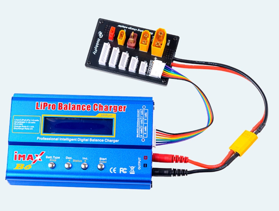 XT30 XT60 XT90 JST T Connector Lipo Battery Multi Charger Board 2-6S Parallel