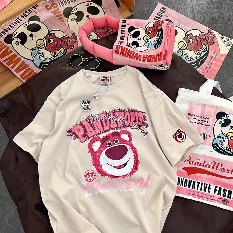 เสิ้อ Over size ลายการ์ตูน สินค้าพร้อมส่ง