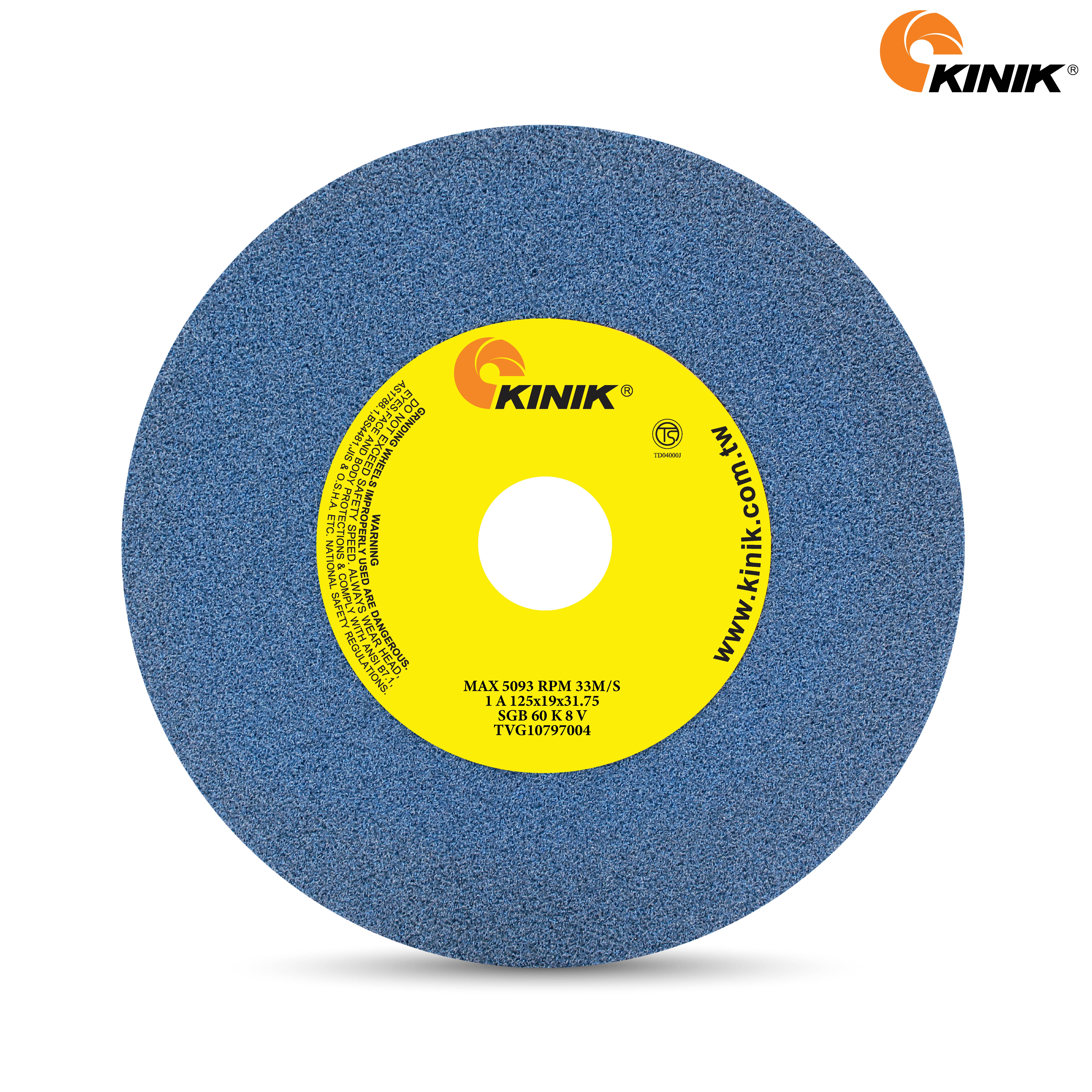 หินเจียร KINIK SGB60K8V1A 125x19x31.75 mm.