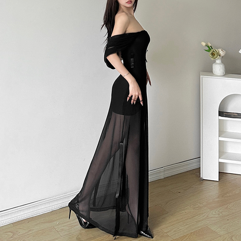 ชุดเดรสเกาะอก ฮาโลวีน ซีทรู ใส่ได้ 2 แบบ GB44282 พร้อมส่งด่วนในไทย