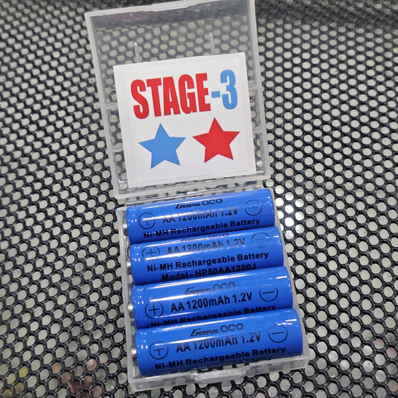 ถ่านชาท Gens ace AA 1.2V 1200mAh Ni-MH rechargeable สำหรับรถกระป๋อง รถก้าง และ ใช้งานทั่วไฟ ไฟแรง ไฟทน