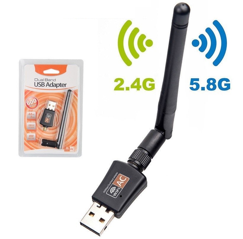 Dual Band USB Adapter 600Mbps (802-51)