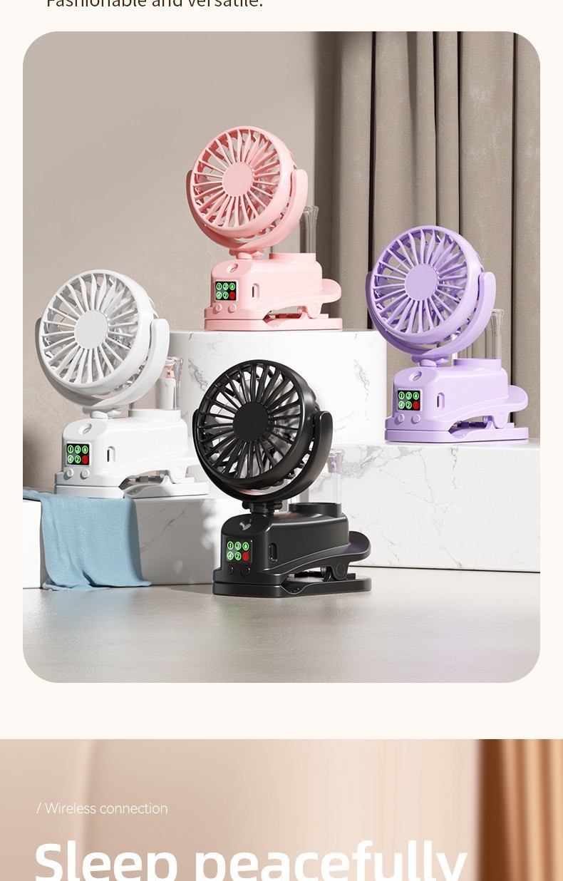 พัดลม CLIP SPRAY FAN F7 (ไอน้ำ)