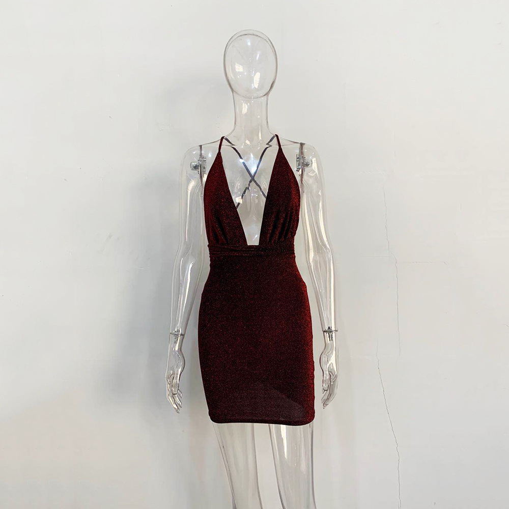 เดรสวิ๊งวับ เดรสสายฝอ โชว์หลังเซ็กซี่ CN9061