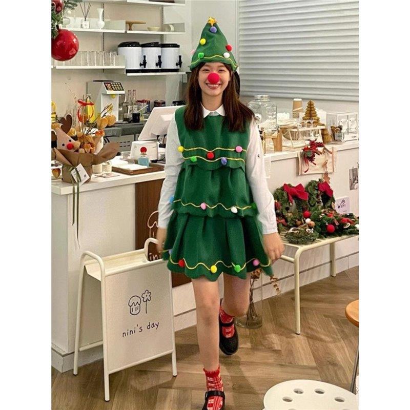 ชุดคริสต์มาส เดรสคริสต์มาส เด็ก-ผู้ใหญ่ เทศกาลปีไหม่ พร้อมส่ง
