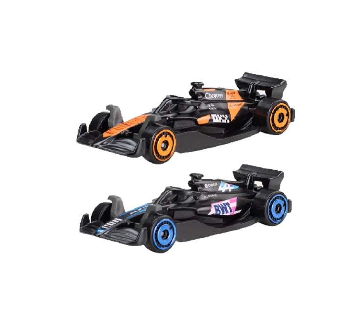 HOTWHEELS ชุดเซ็ตยานพาหนะของเล่น 5 คัน F1 รุ่น JGF58 หลากสี 1ชุด จะได้ 5คัน
