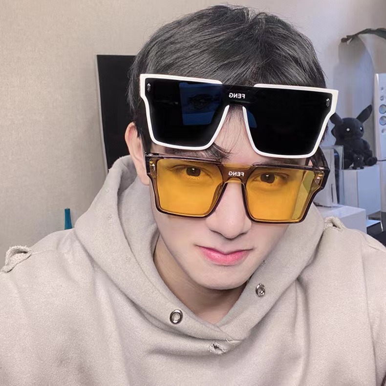 เเว่นตาเเฟชั่น เเว่นตากันเเดด ทรงเหลี่ยม V27 สินค้าพร้อมส่งในไทย