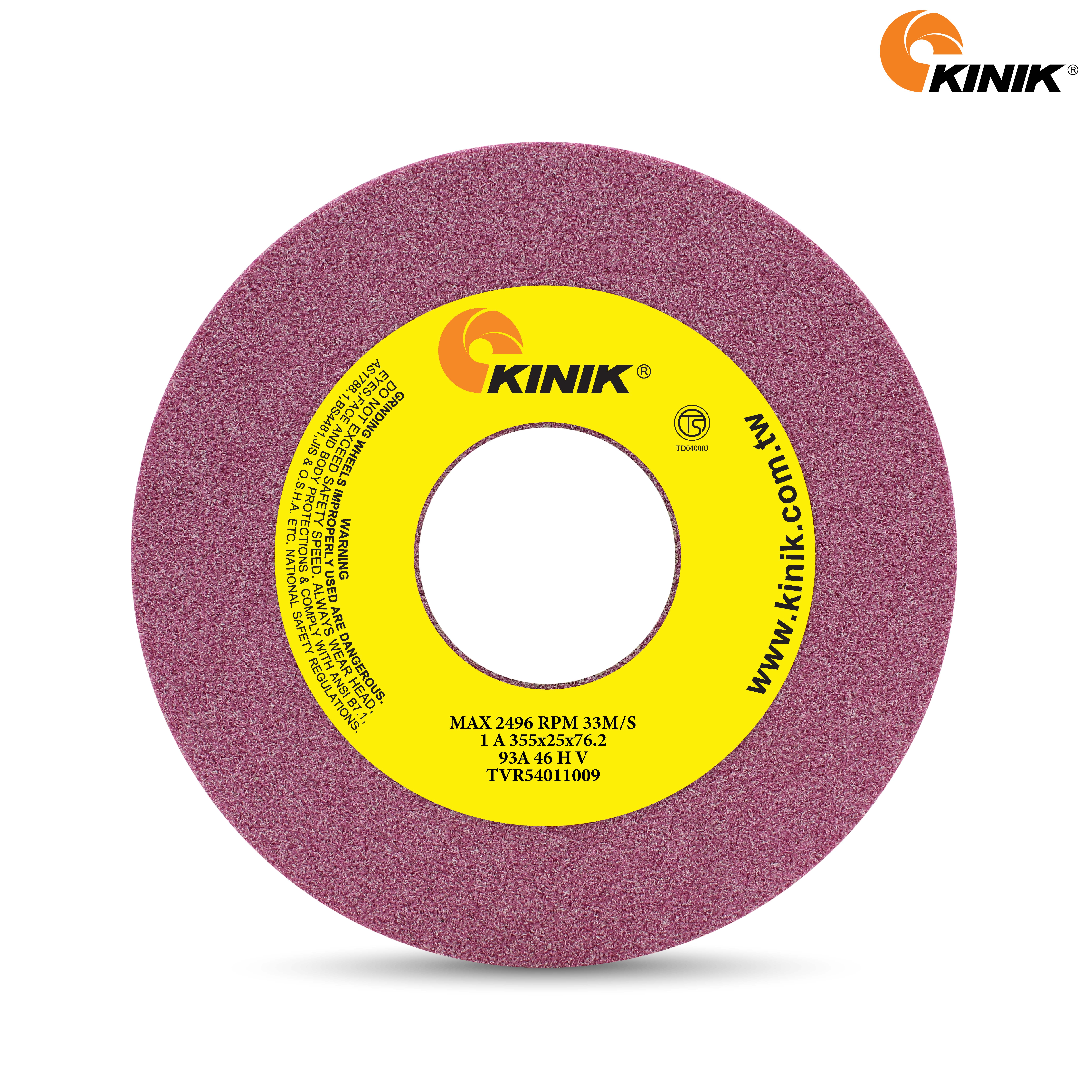 หินเจียร KINIK 93A46HV1A 355x25x76.2 mm.