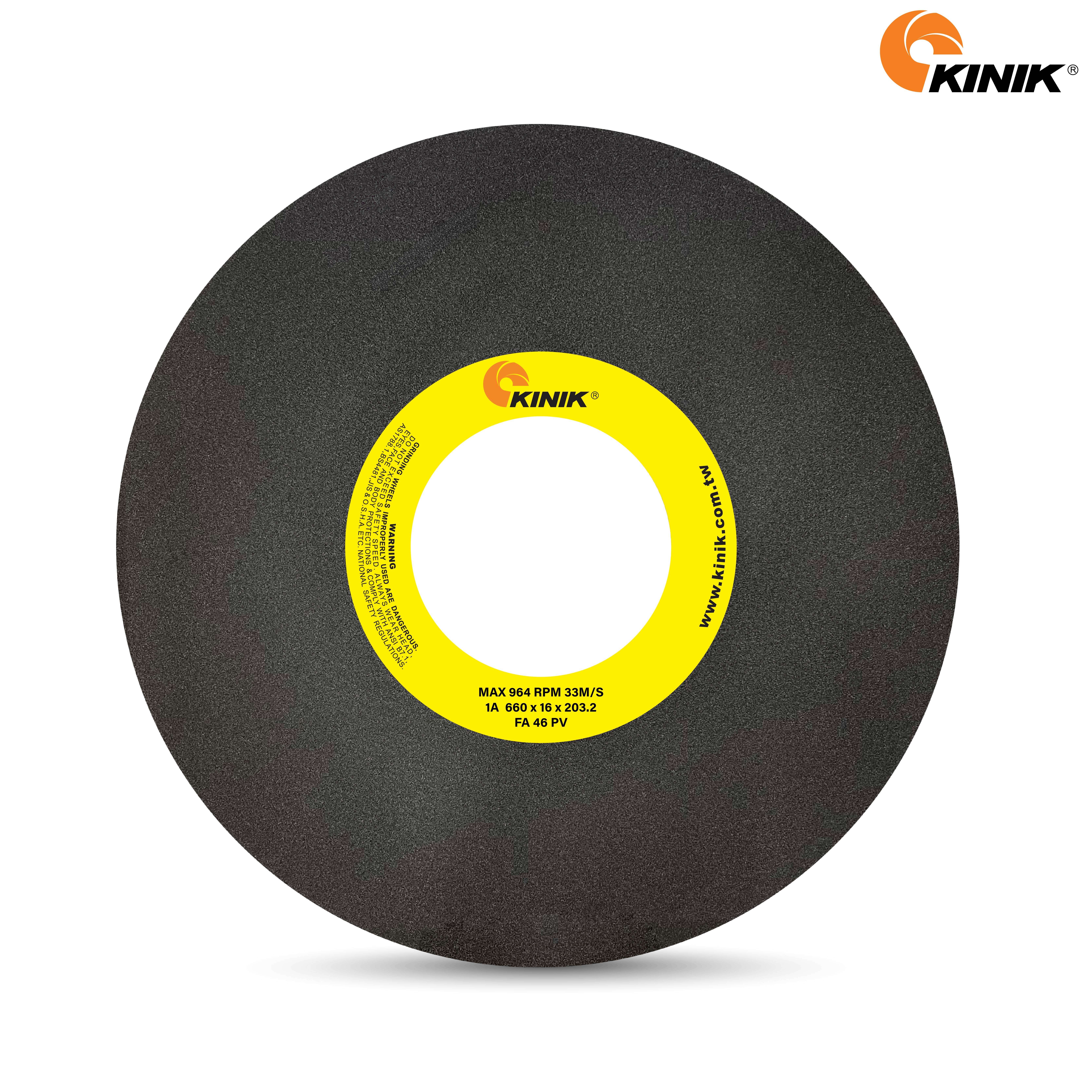 หินเจียร KINIK FA46PV1A 660x16x203.2 mm.