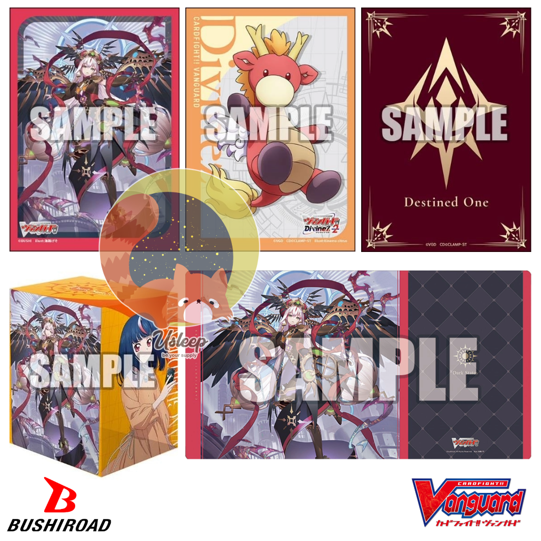 [PRE-ORDER] Bushiroad Sleeve Mini & Deck Holder V3 & Rubber Mat V2 Cardfight!! Vanguard : Liael=Odium, Sybilt, Destined One Emblem