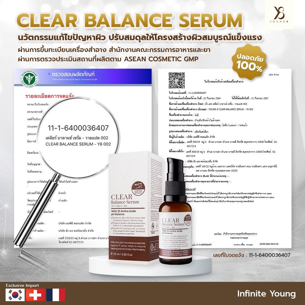 Serum 1 ขวด เคลียร์สิว กระชับรูขุมขน แถมฟรีอีก 1 ขวดทันที (หมดแล้วหมดเลย)