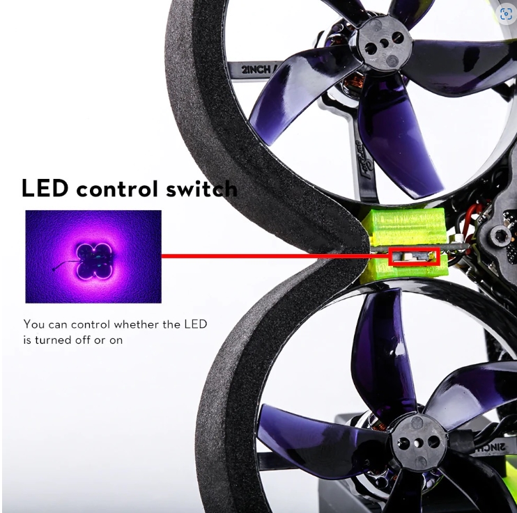 NEW !! CineRace20 V2 Neon Led DJI HD w/ digital Vista 2inch Whoop Analog , DJI HD O3 โดรนใบพัด 2 นิ้ว บินดี บินนาน มีให้เลือกหลายแบบ