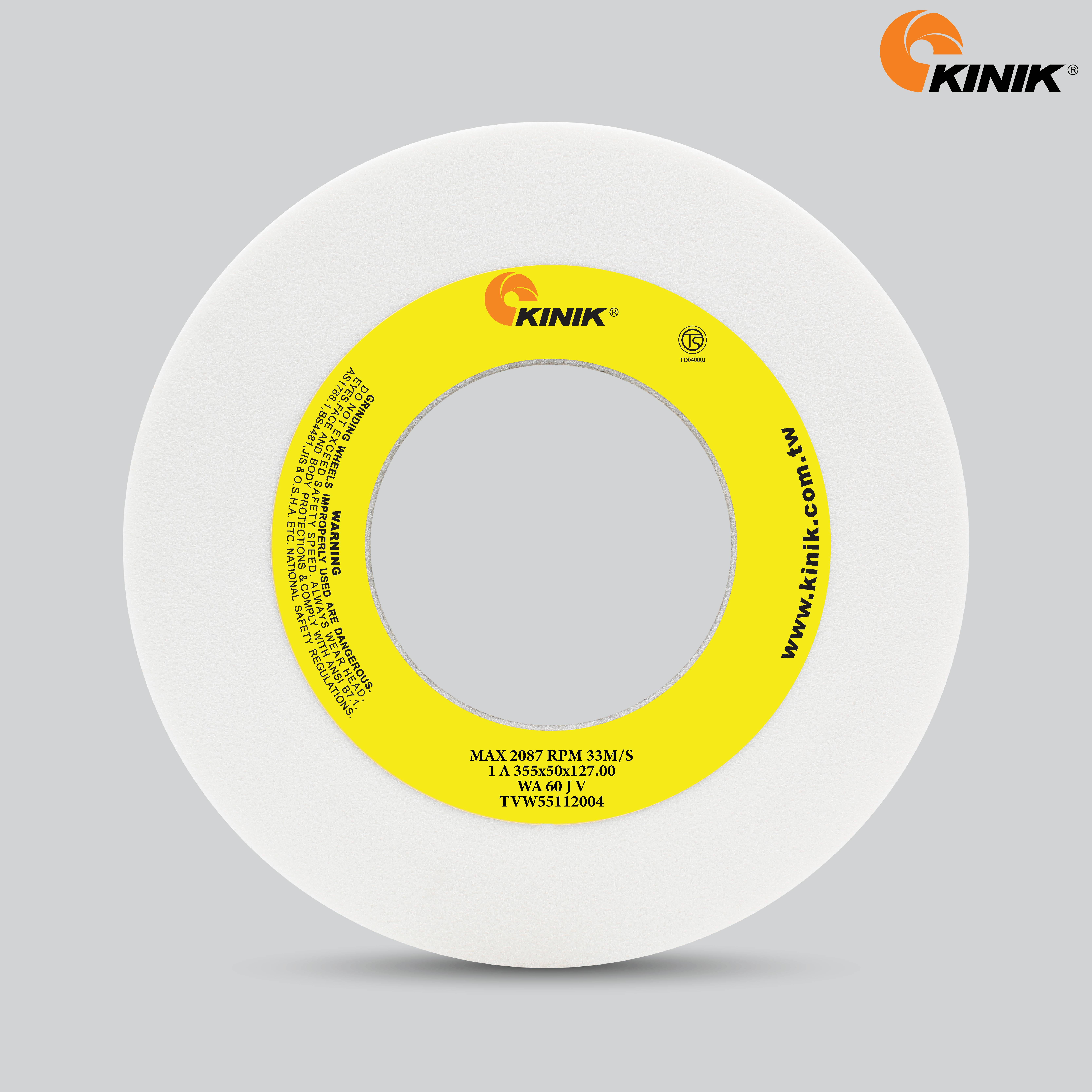 หินเจียร KINIK WA60JV1A 355x50x127 mm.