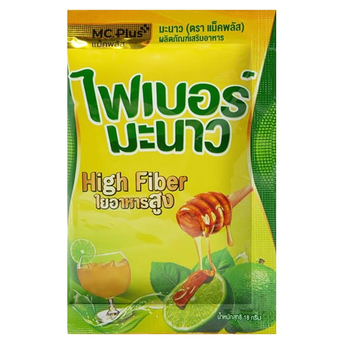 8859017612247 แม็คพลัส ไฟเบอร์มะนาว แบบซอง 18 ก.