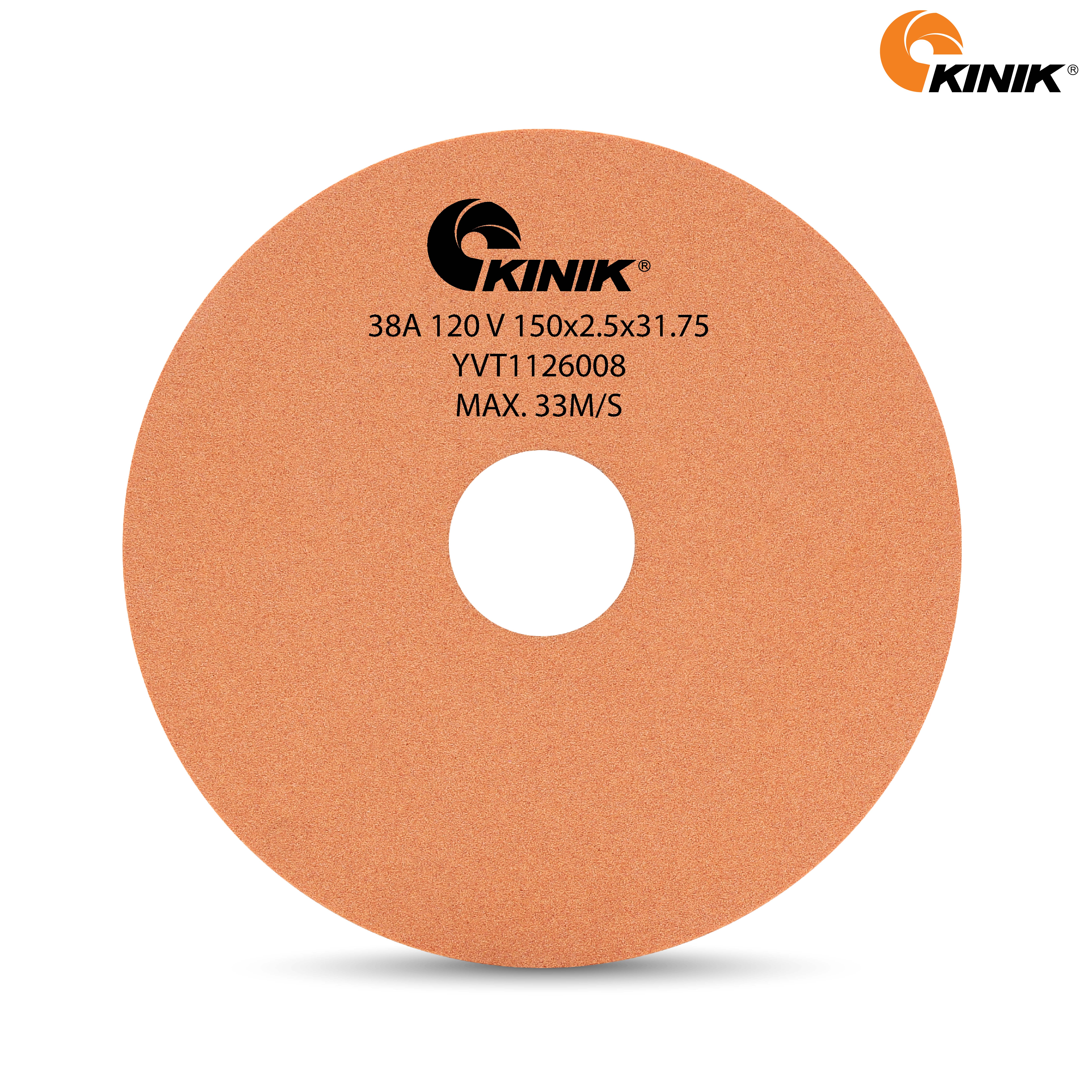 หินเจียร KINIK 38A120V1A 150x2.5x31.75 mm.