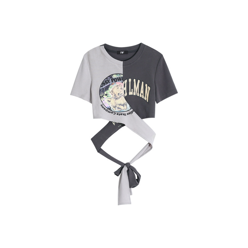 เสื้อครอป ผูกหลัง สตรีท รหัส CN2283