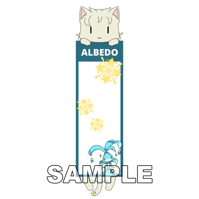 ที่คั่นหนังสือลายแมว Albedo
