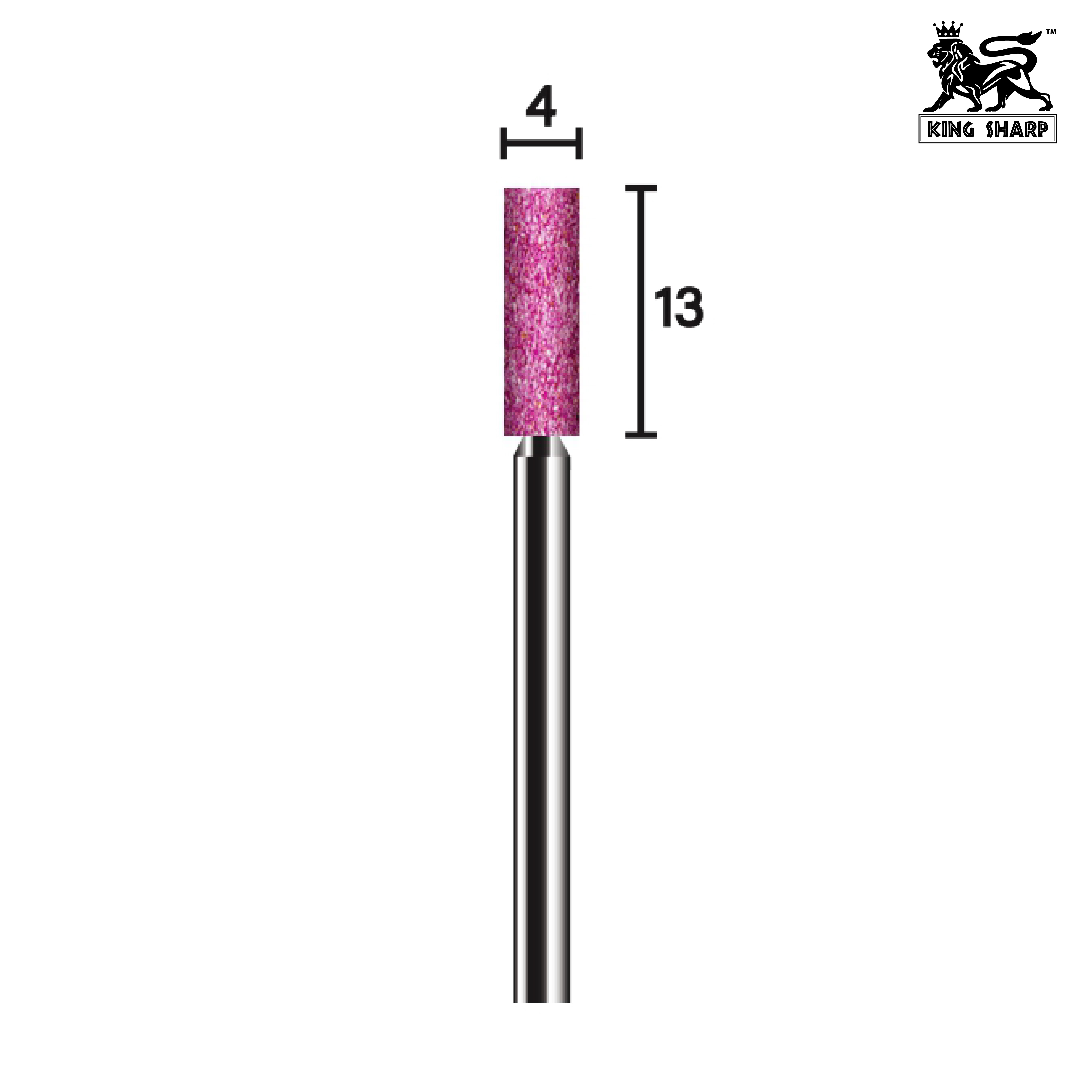 หินเจียรมีแกน KINGSHARP WS141 PA80QV40 4x13x3 mm.