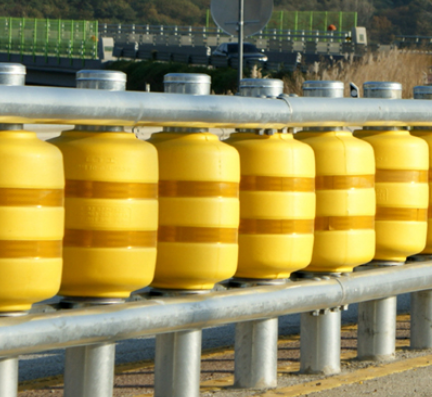 EVA Roller Road Barrier ราวลูกกลิ้ง ป้องกันภัยสาธารณะ Rolling Barrier