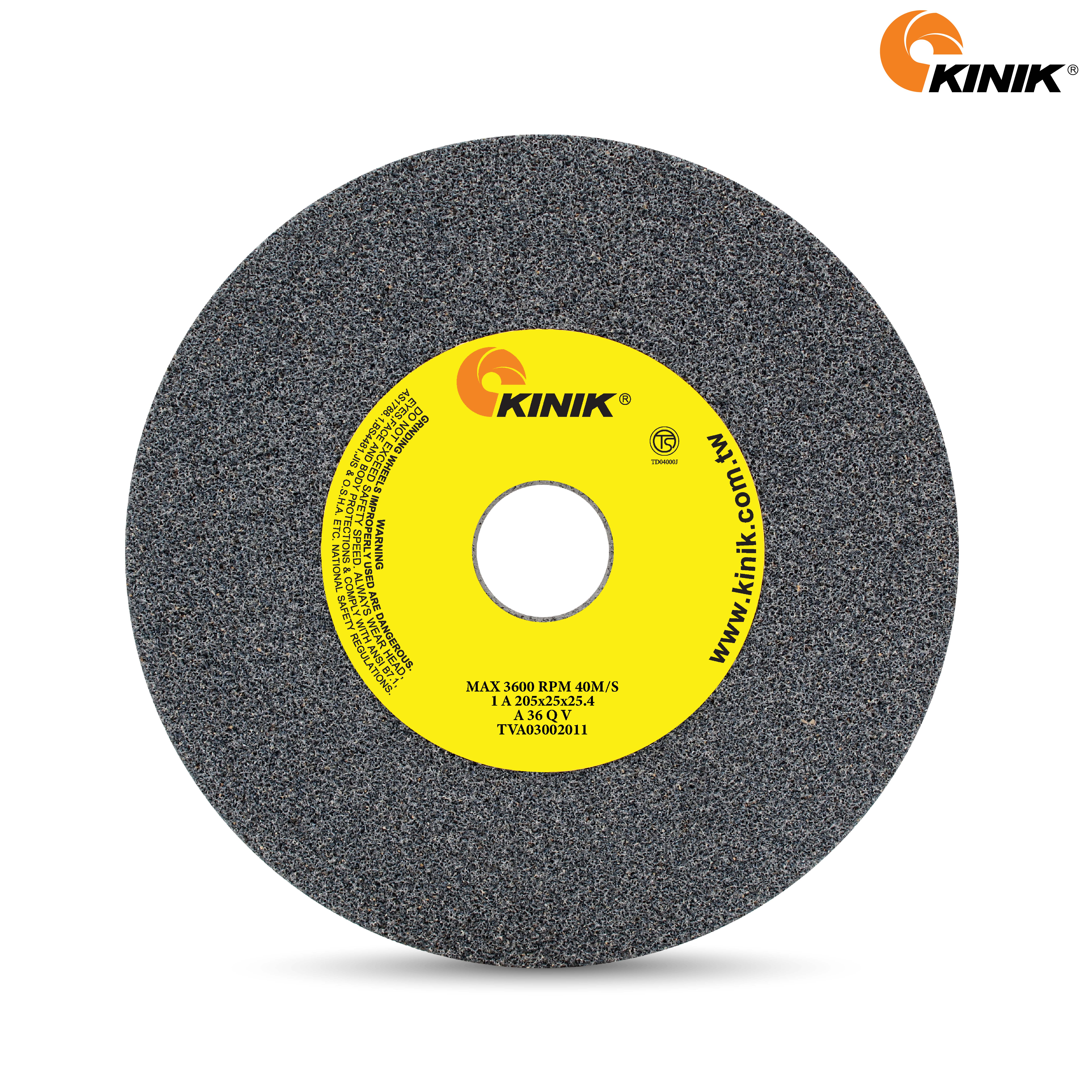 หินเจียร KINIK A36QV1A 255x25x25.4 mm.