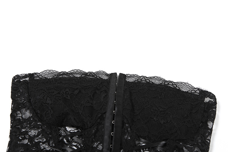 เสื้อเกาะอก ลูกไม้ ถักริบบิ้น GB61199 พร้อมส่ง