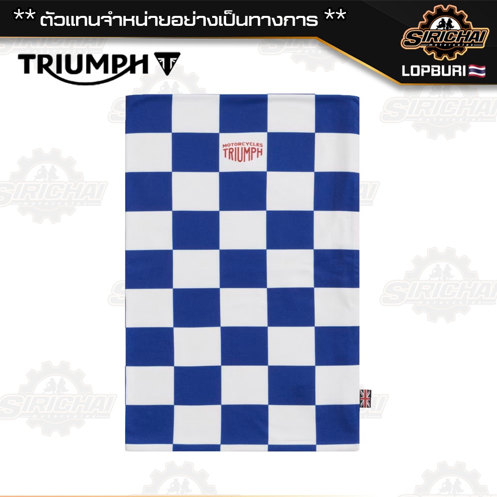 ผ้าบัฟ Triumph COHEN NECK TUBE BONE BLUE MTUS25400